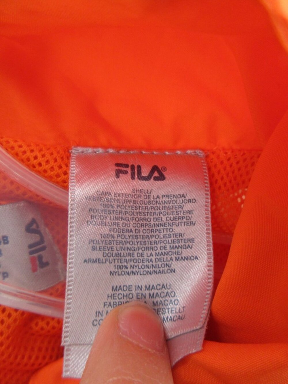 VINTAGE Fila Jacket Small Windbreaker Loose Colorblock Y2K Full Zip - Picture 12 of 14